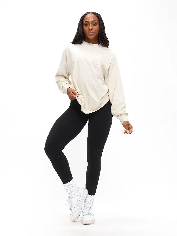 BB Long Sleeve Tee - Bone