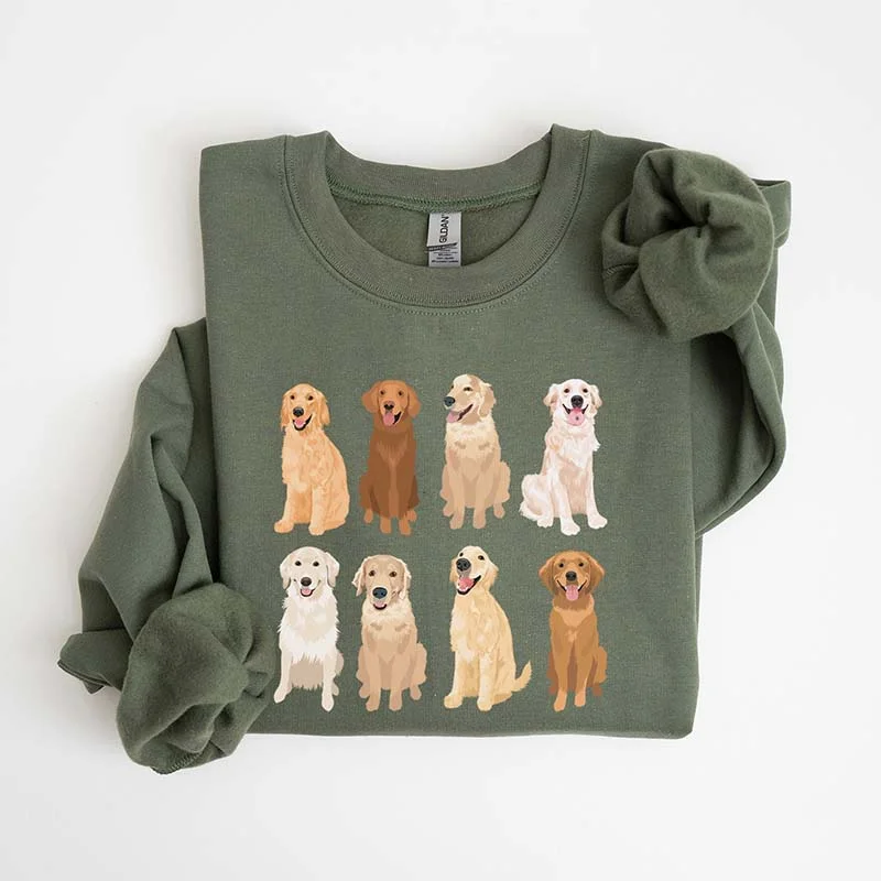 Sweatshirt with sun cuffs -Golden Retriever Mama Sweatshirt