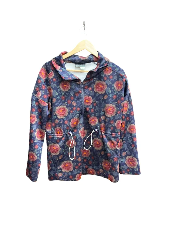 Sweatshirt for spring walks -Sweatshirt Collar By Saturday/sunday In Floral Print, Size: S