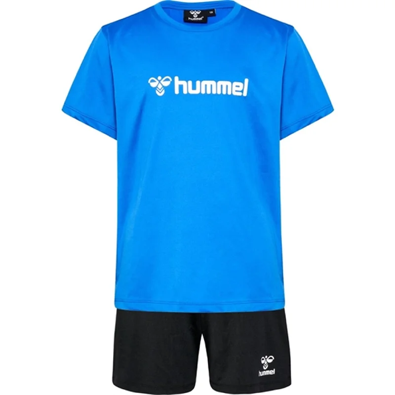 Stretch shorts flexible movement -Hummel Nebulas Blue Polyesterag Shorts Set