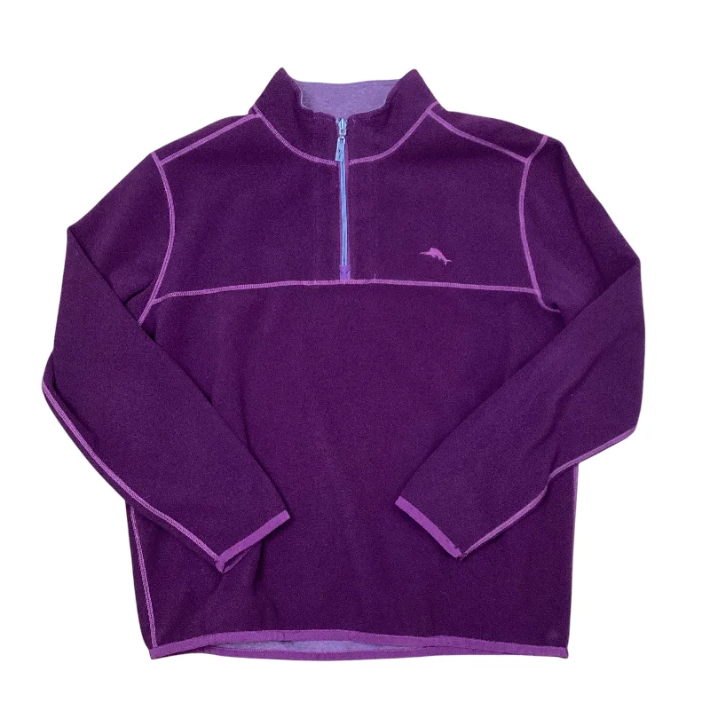 Sweatshirt for cozy trips -Sweatshirt Collar By Tommy Bahama In Purple, Size: Xl