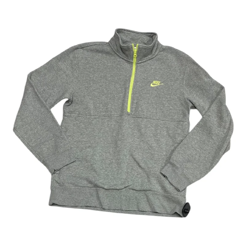 Sweatshirt for cozy outings -Sweatshirt Collar By Nike In Grey, Size: S