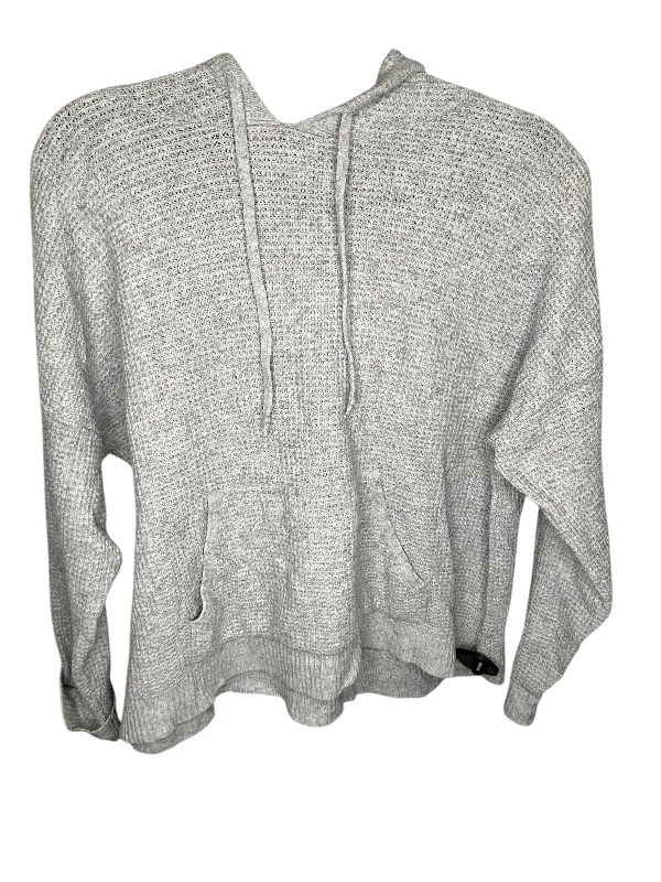 Sweatshirt for fall picnics -Sweatshirt Hoodie By Aerie In Grey, Size: S