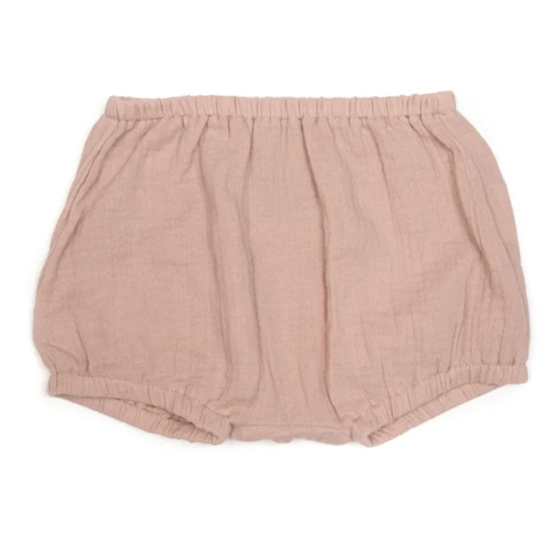 High-rise running shorts flattering -Huttelihut Baggy Shorts Muslin Old Rose