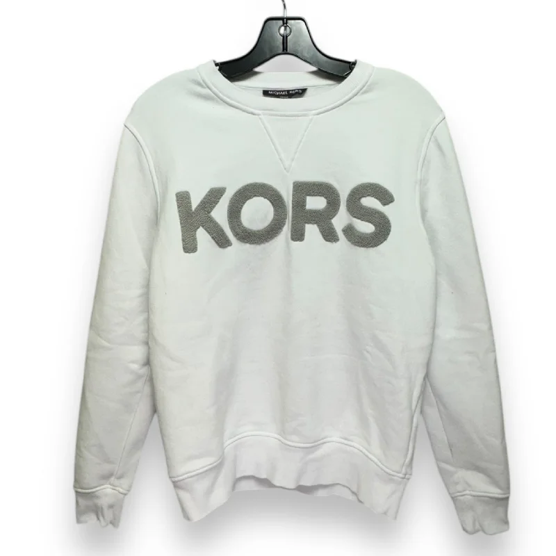 Sweatshirt with short collar -Sweatshirt Collar By Michael By Michael Kors In White, Size: S