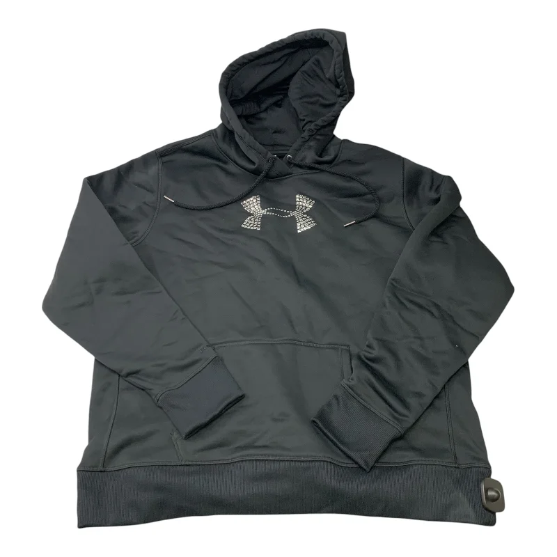 Sweatshirt for festive events -Athletic Sweatshirt Hoodie By Under Armour In Black, Size: Xl