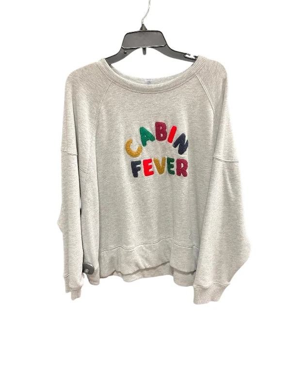 Sweatshirt for outdoor concerts -Sweatshirt Crewneck By Lou And Grey In Grey, Size: Xl