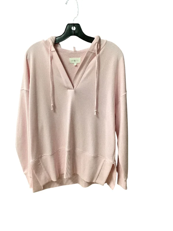 Sweatshirt for summer events -Sweatshirt Hoodie By Lou And Grey In Pink, Size: S