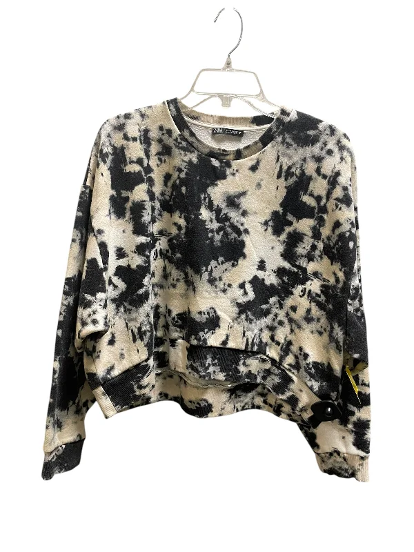 Sweatshirt for spring events -Sweatshirt Crewneck By Zara In Multi-colored, Size: L