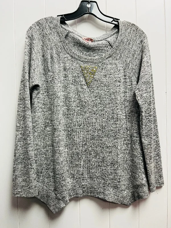 Sweatshirt for summer walks -Sweatshirt Crewneck By Juicy Couture In Grey, Size: Xs