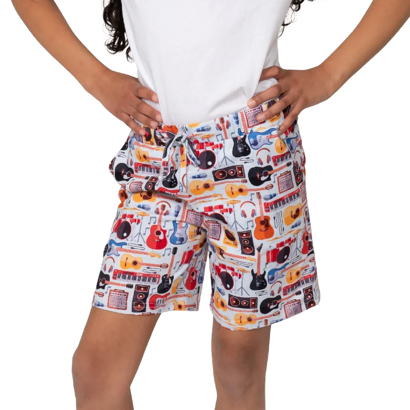 Micro shorts daring look -Musical Instruments Kids Shorts with Pockets [FINAL SALE]