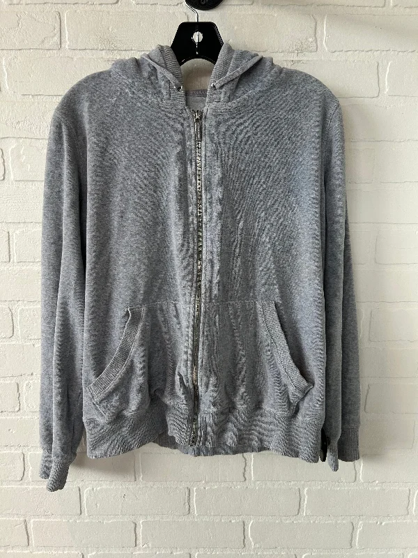 Sweatshirt with fitted hem -Sweatshirt Hoodie By Michael By Michael Kors In Grey, Size: Xl