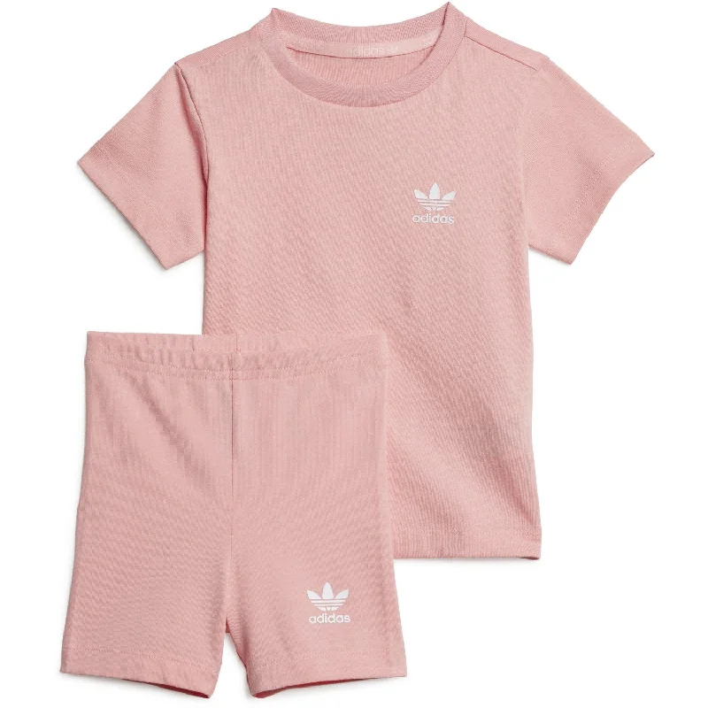 Linen shorts lightweight breathable -adidas Originals Semi Pink Spark Cs T-shirt & Shorts