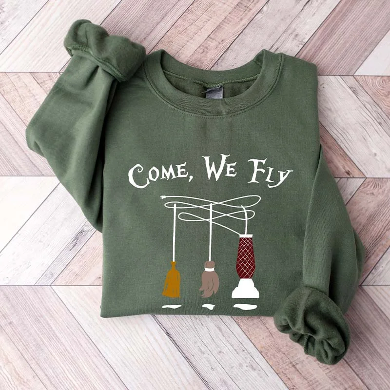 Sweatshirt for spring outings -Come We Fly Sweatshirt