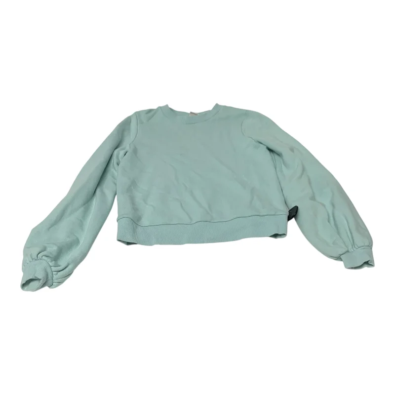 Sweatshirt with cloud sleeves -Sweatshirt Crewneck By A New Day In Teal, Size: Xs