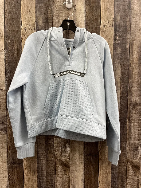 Sweatshirt with loose cuffs -Sweatshirt Hoodie By Under Armour In Blue, Size: Xs