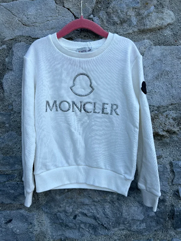 Sweatshirt with front cuffs -Moncler white sweatshirt  4-5y (104-110cm)