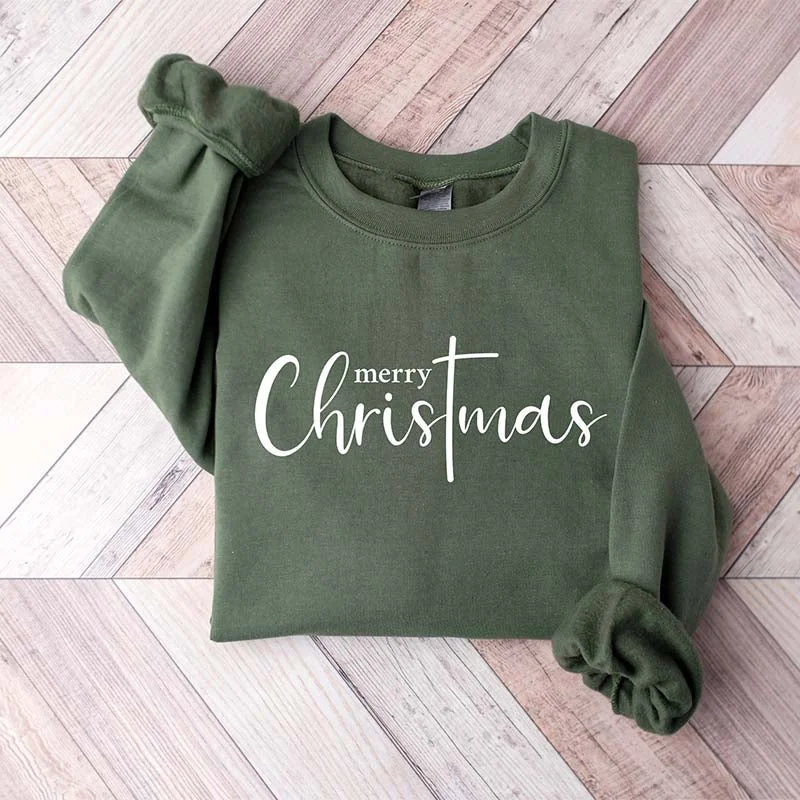 Sweatshirt for cozy trips -Merry Christmas Holiday Sweatshirt