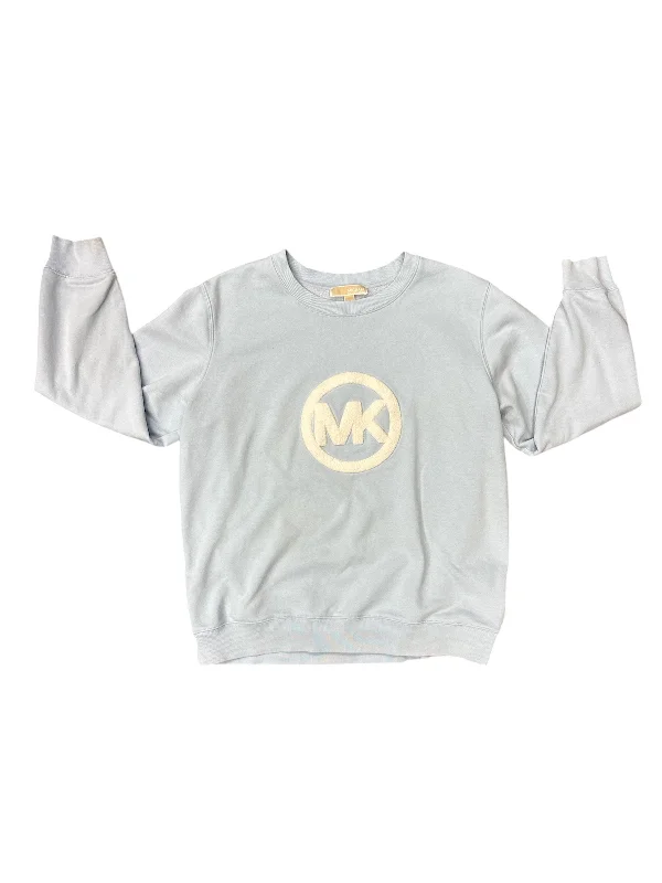 Sweatshirt for outdoor nights -Sweatshirt Crewneck By Michael By Michael Kors In Blue, Size: L