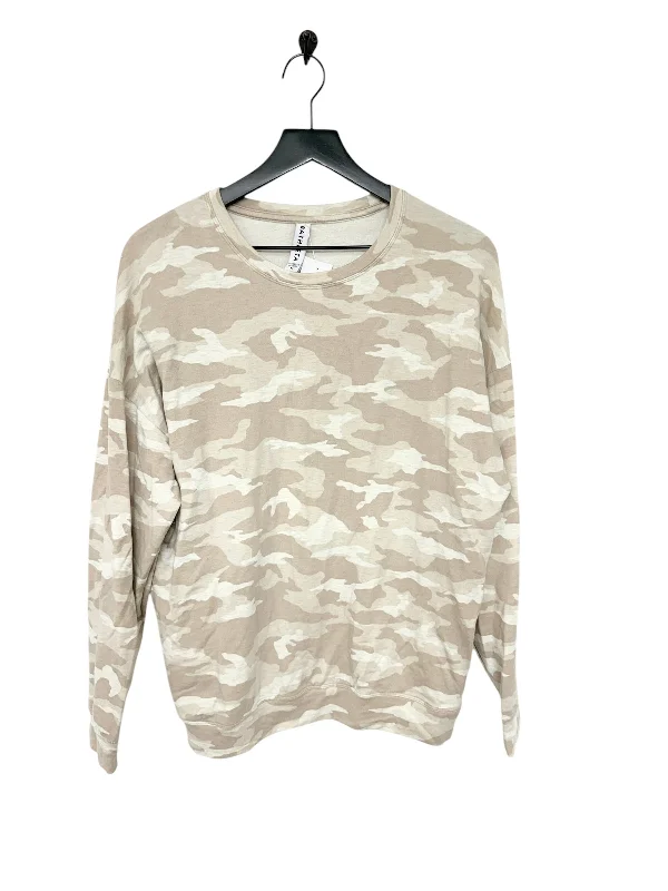 Sweatshirt with abstract design -Sweatshirt Crewneck By Athleta In Camouflage Print, Size: M