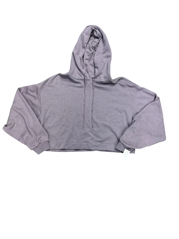 Sweatshirt with deep cuffs -Sweatshirt Hoodie By Alo In Purple, Size: L