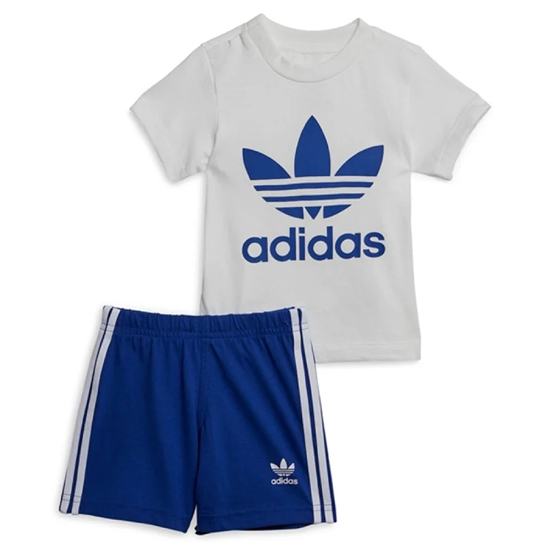 Slim-fit running shorts sleek -adidas Originals Blue Shorts Tee Set