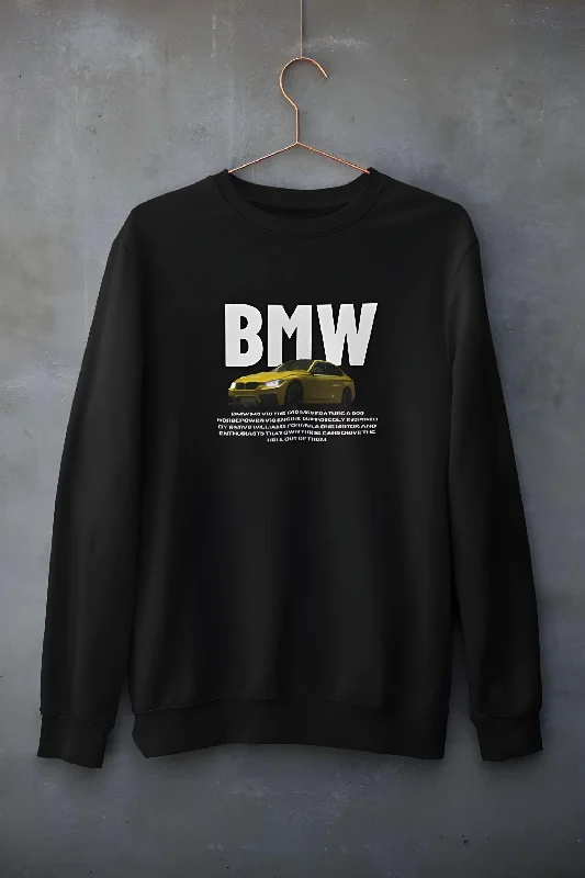 Sweatshirt with side collar -BMW Car Unisex Sweatshirt for Men/Women