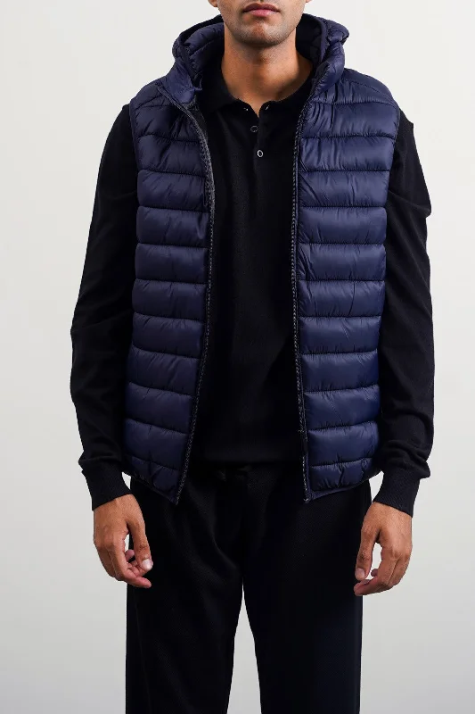 Puffer jacket for cold weather -HOODED GILET