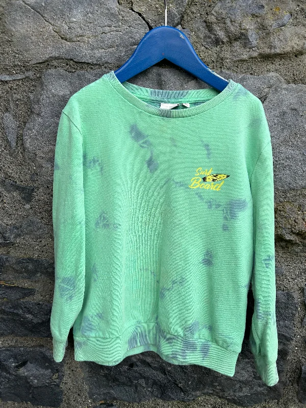 Sweatshirt for summer nights -Surfboard green sweatshirt  6y (116cm)