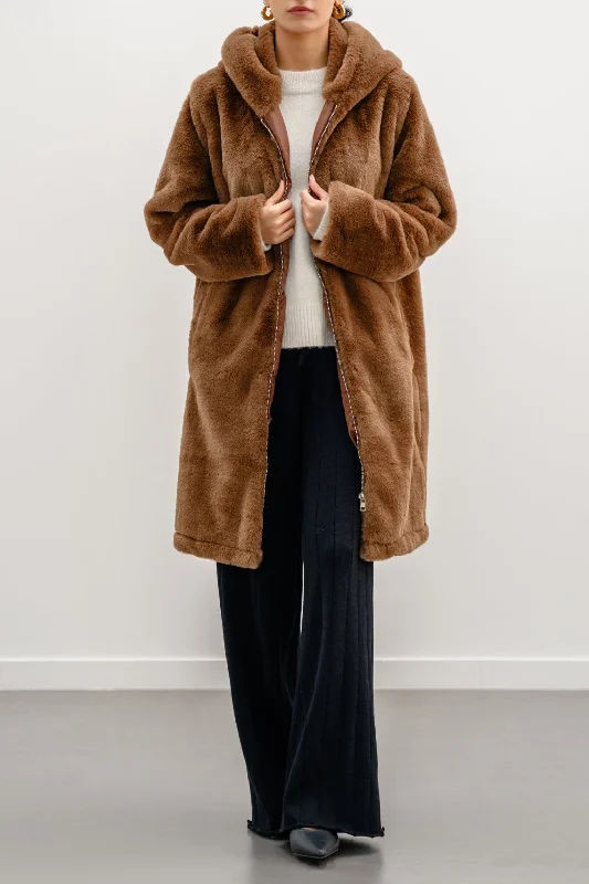 Jacket for cozy trips -LONG FUR JACKET