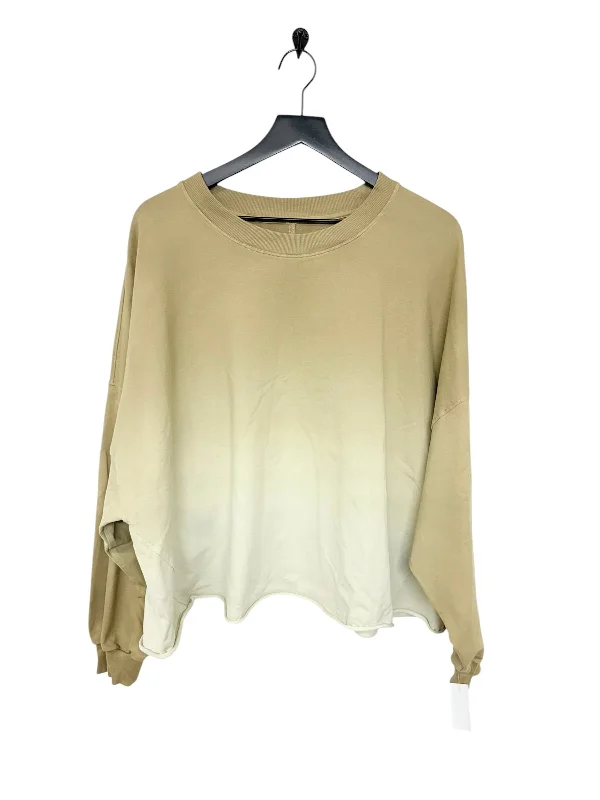 Sweatshirt with star print -Sweatshirt Crewneck By Lululemon In Tan, Size: L