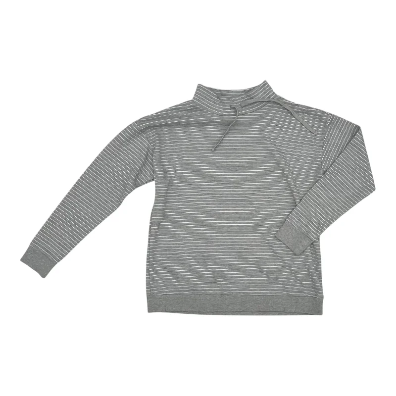 Sweatshirt for outdoor trips -Sweatshirt Collar By Doe & Rae In Grey, Size:L