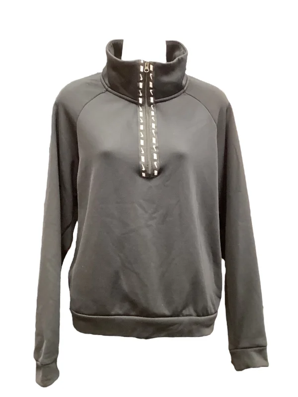 Sweatshirt with long cuffs -Athletic Sweatshirt Collar By Nike In Black, Size: L