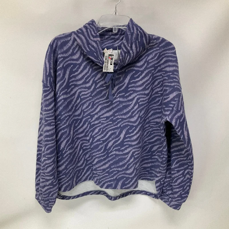 Sweatshirt with star hem -Sweatshirt Collar By Daily Practice By Anthropologie In Blue, Size: M