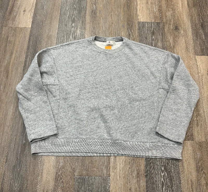 Sweatshirt for spring outings -Sweatshirt Crewneck By Adriano Goldschmied In Grey, Size: M