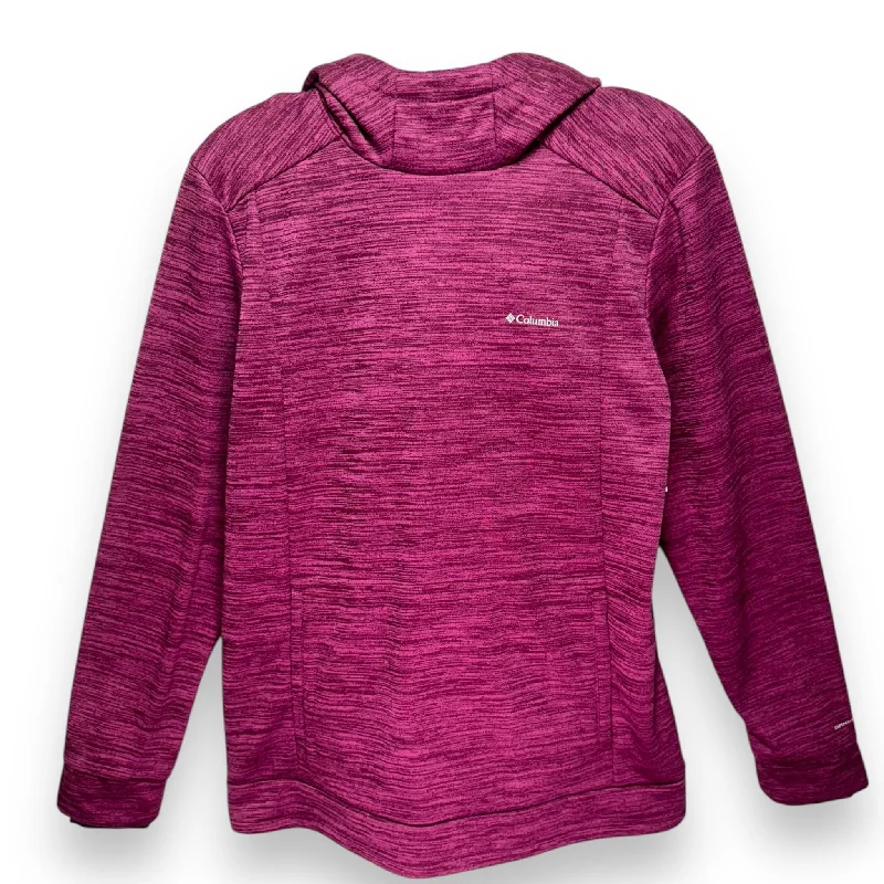 Sweatshirt for outdoor events -Athletic Sweatshirt Hoodie By Columbia In Purple, Size: L