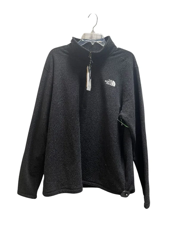 Fleece sweatshirt for winter -Sweatshirt Collar By The North Face In Black, Size: Xl