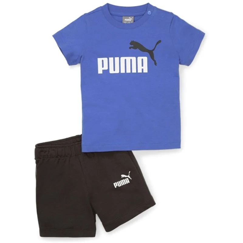 Floral running shorts playful -Puma Minicats T-shirt & Shorts Set Royal Sapphire