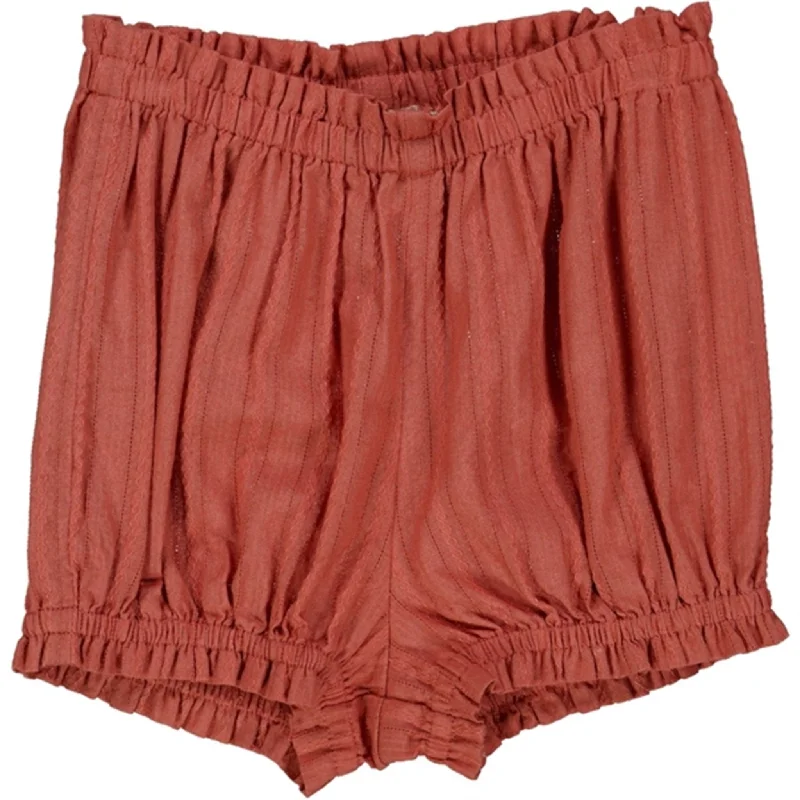 Stretch chino shorts flexible -Wheat Dark Terracotta Angie Shorts