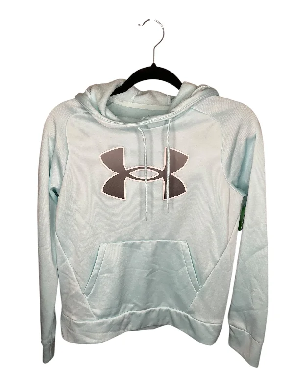 Sweatshirt for cold mornings -Athletic Sweatshirt Hoodie By Under Armour In Blue, Size: Xs