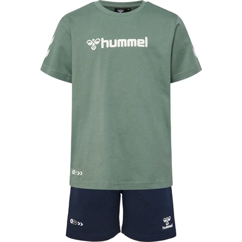 White athletic shorts clean -Hummel Laurel Wreath Novet Shorts Set