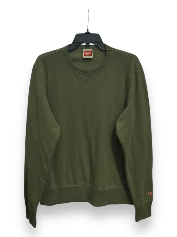 Sweatshirt for outdoor walks -Sweatshirt Crewneck By Clothes Mentor In Green, Size: M