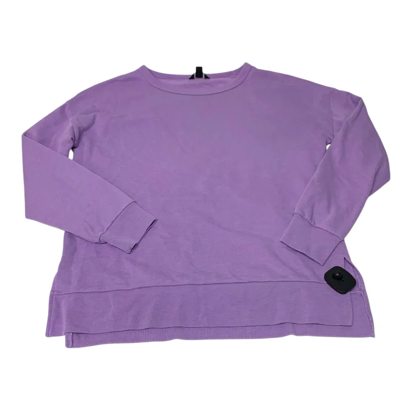 Sweatshirt for fall walks -Sweatshirt Crewneck By Buffalo David Bitton In Purple, Size: S