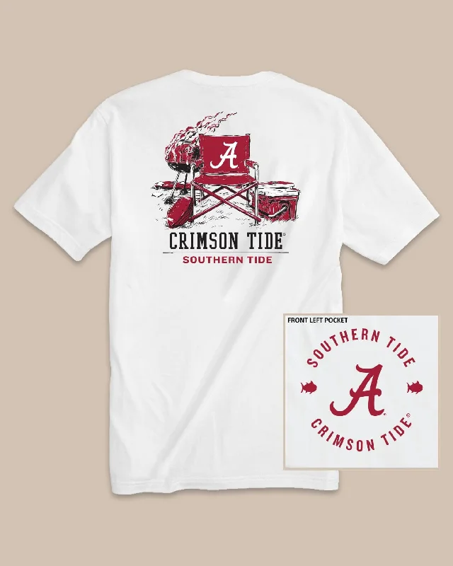 Black T-shirts minimalist style -Alabama Crimson Tide Gameday BBQ Tailgate T-Shirt