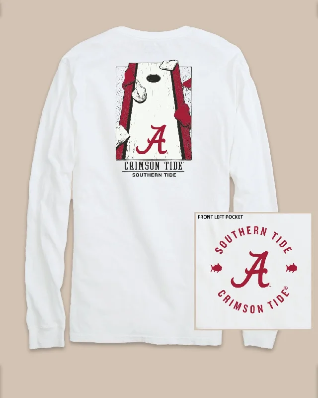 T-shirts for holidays festive -Alabama Crimson Tide Gameday Cornhole Board T-Shirt