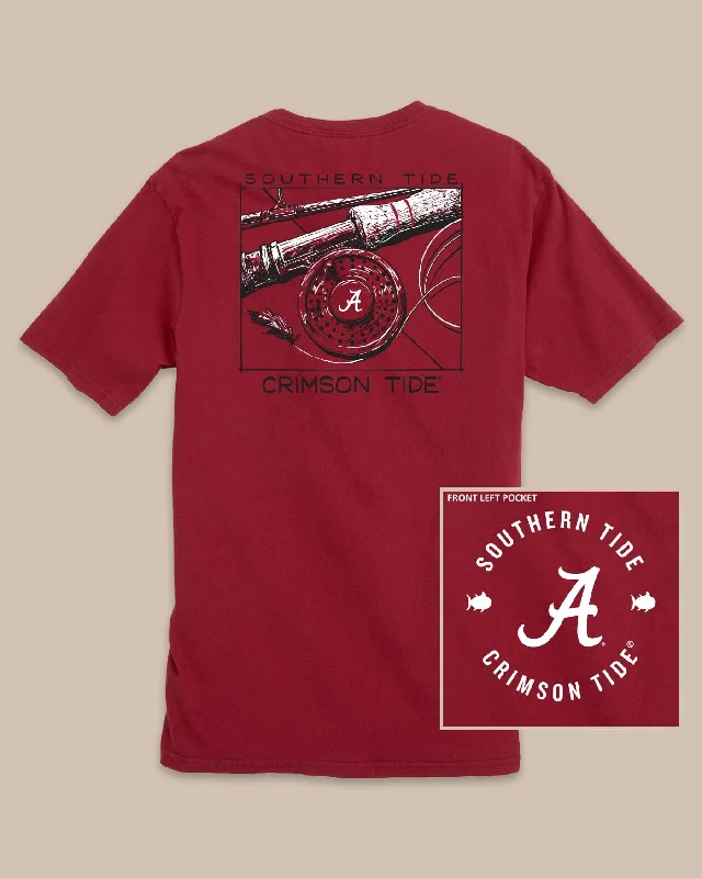 T-shirts with motivational quotes -Alabama Crimson Tide Gameday Fly Reel T-Shirt