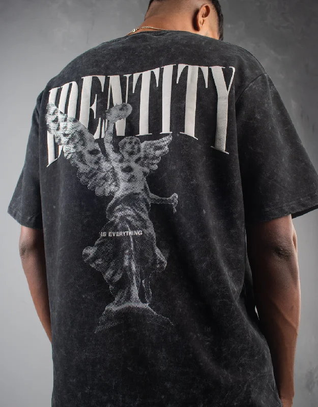 T-shirts for warm vibes -Angel | Identity is everything | Oversized | Grey