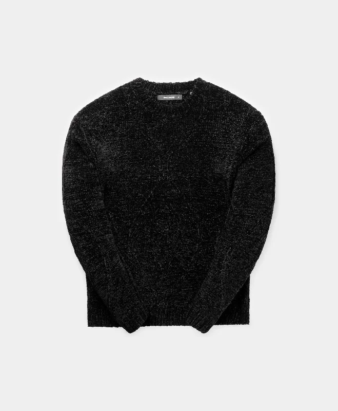 T-shirts with lighthouse designs -Black Dayo Knit Sweater