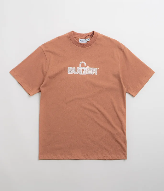 T-shirts for lumberjack vibes -Butter Goods Lock T-Shirt - Washed Wood