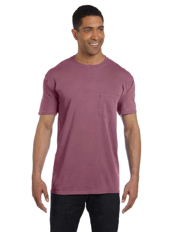 T-shirts with wrench designs -Comfort Colors Garment-Dyed Pocket T-Shirt | Berry